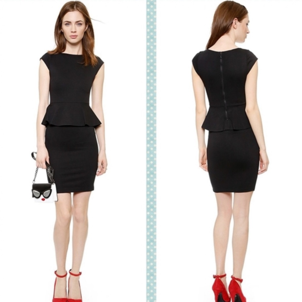 Alice and Olivia black mini dress